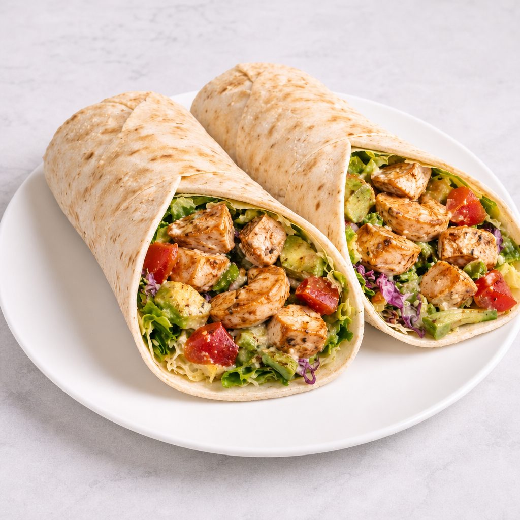 4.Spicy Cajun Chicken Wrap.