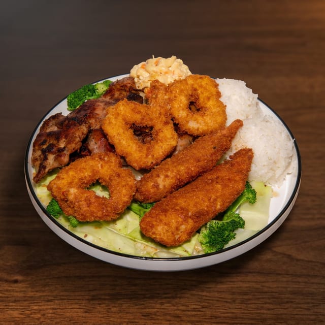 4 Seafood Mix (Crispy Shrimp + White Fish).