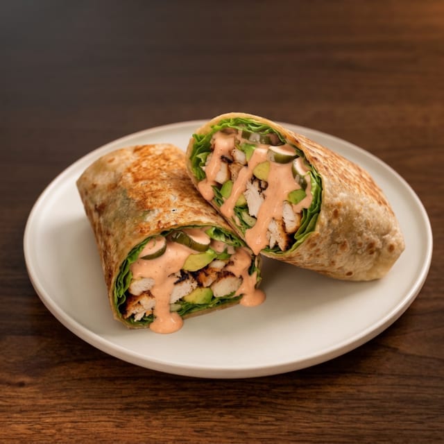 76. Fried Shrimps Wrap.