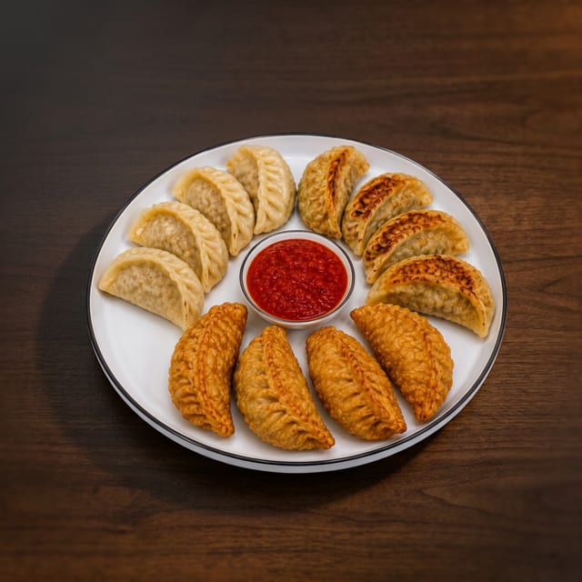 Everest Chicken Momo Platter (12 Pcs).