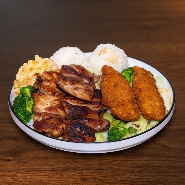 13. Shrimp & BBQ Chicken Combo.